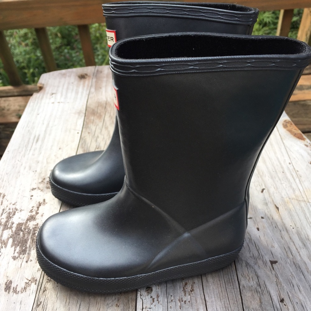 Gray Hunter rain boots